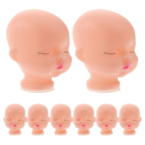 HONITANO 8 Stück Teiliges Weichem Vinyl DIY Puppenkopf Zubehör für Puppenbasteln Handliche Schlüsselanhänger für Kreative Puppenreparatur und Bastelprojekte von HONITANO