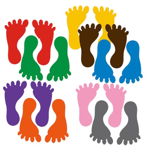 HONITANO 9paare Fußabdruck Aufkleber Bunte Fußabdruckdekore Für Boden Und Selbstklebende Sticker Für Kindergarten Und Kinderzimmer rutschfeste Bodenmarkierung Ordnung Und Abstand HONITANO 9paare Fußabdruck Aufkleber Bunte Fußabdruckdekore Für Boden Und Selbstklebende Sticker Für Kindergarten Und Kinderzimmer rutschfeste Bodenmarkierung Ordnung Und Abstand von HONITANO