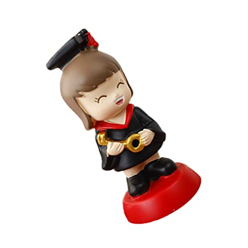 HONITANO Abschlussfigur Torten Deko Doktor Mädchen Resin Langlebig Ornamentale Kuchenverzierung Abschlussfeier Party Tischdekoration von HONITANO