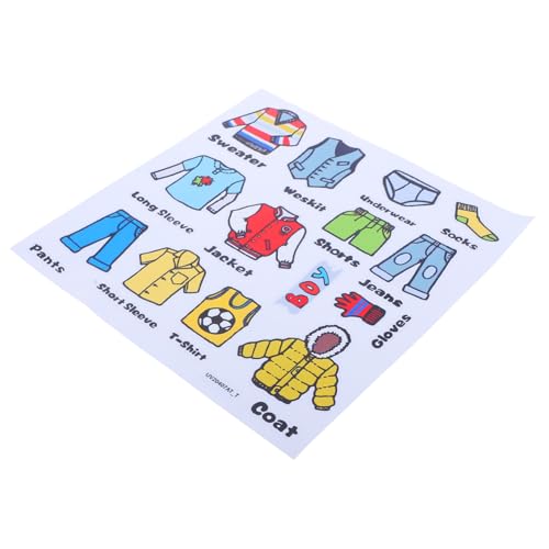 HONITANO Abziehbare Kleidungsetiketten Wandaufkleber Selbstklebend mit Illustrationen zur Kleiderordnung und Aufbewahrung für Kinderzimmer und Schrankorganisierung HONITANO Abziehbare Kleidungsetiketten Wandaufkleber Selbstklebend mit Illustrationen zur Kleiderordnung und Aufbewahrung für Kinderzimmer und Schrankorganisierung von HONITANO