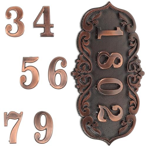 HONITANO Antikes Türschild aus Langlebigem Material Europäischer Stil Dekorative Hausnummerntafel für Villen Büros und Wohnanlagen Rustikale Sichtbare Türnummer mit Eleganter Optik HONITANO Antikes Türschild aus Langlebigem Material Europäischer Stil Dekorative Hausnummerntafel für Villen Büros und Wohnanlagen Rustikale Sichtbare Türnummer mit Eleganter Optik von HONITANO
