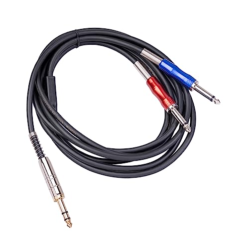 HONITANO Audiokabel für Mixer und Dual Mono Kabel mit Robustem Metallstecker und Vergoldetem Stereoanschluss für Professionelle Audioanwendungen von HONITANO