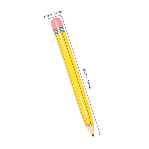HONITANO Aufblasbarer Großer Pvc bleistift Leichter Aufblasbarer Riesen bleistift für Party Klassenzimmerdekoration Einfach Aufzuhängen Tragbares Schulanfang Geburtstags accessoire von HONITANO