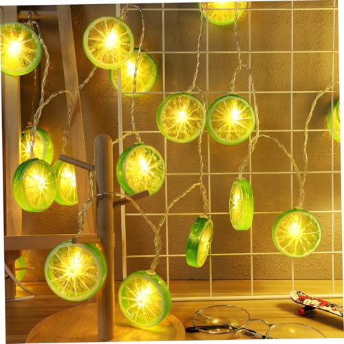 HONITANO Batteriebetriebene Limetten Lichterkette mit LED Lampen Wasserdichtes Drahtlicht für Camping Balkon Terrasse Partydeko Flexibel Biegsam HONITANO Batteriebetriebene Limetten Lichterkette mit LED Lampen Wasserdichtes Drahtlicht für Camping Balkon Terrasse Partydeko Flexibel Biegsam von HONITANO