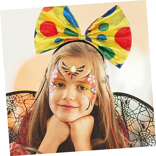 HONITANO Clown Haarreif mit Punkten Schleifen Design Verstellbares Haarschmuck Accessoire für Karneval Halloween Kostümparty Leicht Bequem für Erwachsene und Cosplay Geeignet HONITANO Clown Haarreif mit Punkten Schleifen Design Verstellbares Haarschmuck Accessoire für Karneval Halloween Kostümparty Leicht Bequem für Erwachsene und Cosplay Geeignet von HONITANO