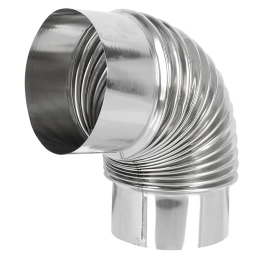 HONITANO Edelstahl Ofenrohr Bogen Kaminabgasrohr Ofenabzug Flexibel Leicht Montierbar für Holzofen und Heizung Rostfrei Robust Praktisch für Rauchabzug und Lüftung HONITANO Edelstahl Ofenrohr Bogen Kaminabgasrohr Ofenabzug Flexibel Leicht Montierbar für Holzofen und Heizung Rostfrei Robust Praktisch für Rauchabzug und Lüftung von HONITANO