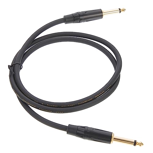 HONITANO Elektrisches Gitarrenkabel Hochwertiges Audio Kabel für Mikrofon Lautsprecher Langlebig Flexibel Schwarz für Musiker Live Performances HONITANO Elektrisches Gitarrenkabel Hochwertiges Audio Kabel für Mikrofon Lautsprecher Langlebig Flexibel Schwarz für Musiker Live Performances von HONITANO