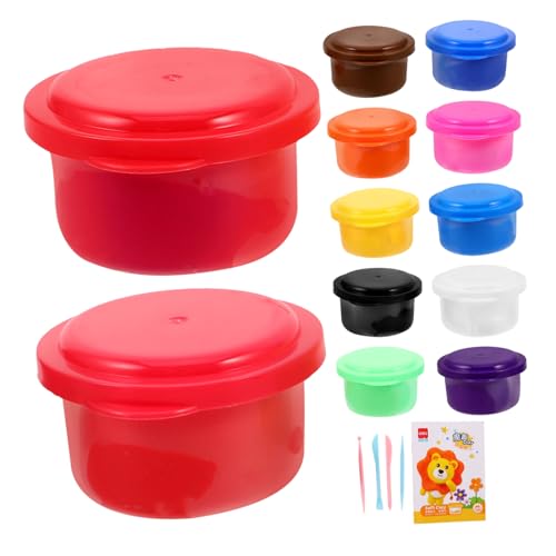HONITANO Farben Air Dry Clay für Ultraleichte Lufttrocknende Modelliermasse mit Knetzubehör und Formbaren Werkzeugen Einfach zu Formen und Sauber für DIY Basteln und Schulprojekte von HONITANO