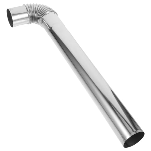 HONITANO Flexibles Edelstahl Ofenrohr mit Bogen Hitzebeständiger Metall Kamin Abgasrohr für Holzherde und Schornstein Installieren Langlebig und Sicher für Heizung und Kamin von HONITANO