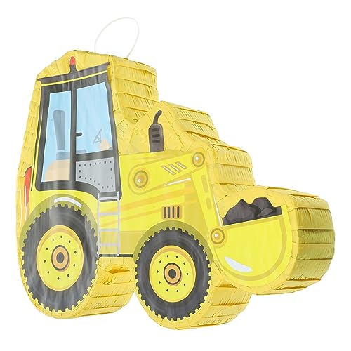 HONITANO Gelbe Bagger Piñata aus Robustem Papier für Baustellen Partydeko Candy Befüllbar Mexikanische Fiesta Geburtstagsfeier Einzigartiges und Tischdekoration HONITANO Gelbe Bagger Piñata aus Robustem Papier für Baustellen Partydeko Candy Befüllbar Mexikanische Fiesta Geburtstagsfeier Einzigartiges und Tischdekoration von HONITANO