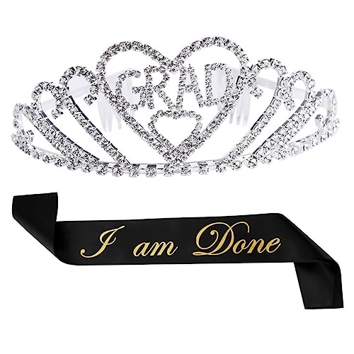 HONITANO Graduation Party und Etikettengürtel Teilig für Mädchen mit Funkelnden Strasssteinen Elegantes Abschlussball Kostümzubehör für Festliche Abschlussfeier und Partydekoration HONITANO Graduation Party und Etikettengürtel Teilig für Mädchen mit Funkelnden Strasssteinen Elegantes Abschlussball Kostümzubehör für Festliche Abschlussfeier und Partydekoration von HONITANO