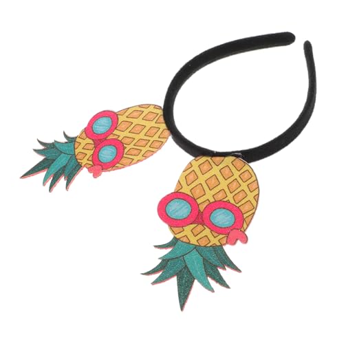 HONITANO Hawaiian Stirnband Sommer Kopfschmuck mit Ananasmotiv Elastisches Party Haarband für Damen Rutschfestes Headband für Luau Strandfest und Sommerparty Zubehör HONITANO Hawaiian Stirnband Sommer Kopfschmuck mit Ananasmotiv Elastisches Party Haarband für Damen Rutschfestes Headband für Luau Strandfest und Sommerparty Zubehör von HONITANO