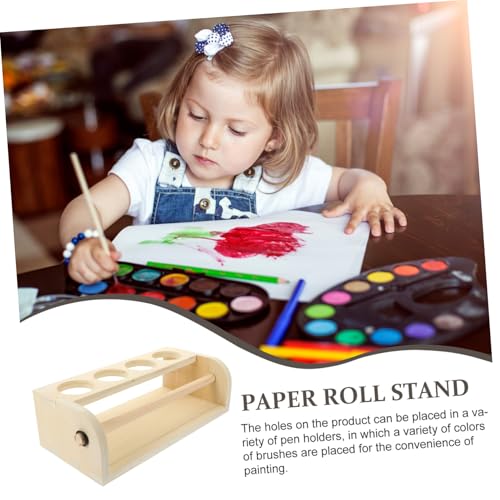 HONITANO Holz papierrollenhalter für Malpapier mit Stabilem Zeichentisch staffelei design für Zeichnen Skizzieren und Basteln Langlebig und Einfach zu Bedienen von HONITANO