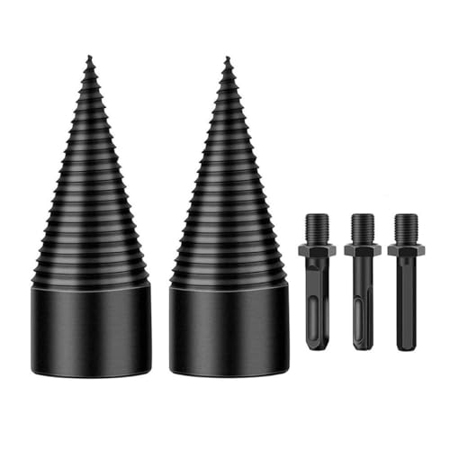 HONITANO Holzspalter Bohrer mit Kegelförmigen Bits und Verlängerungsstangen Abnehmbar für Elektrische Bohrmaschine zum Schnellen Sicheren Brennholzspalten zu Hause HONITANO Holzspalter Bohrer mit Kegelförmigen Bits und Verlängerungsstangen Abnehmbar für Elektrische Bohrmaschine zum Schnellen Sicheren Brennholzspalten zu Hause von HONITANO