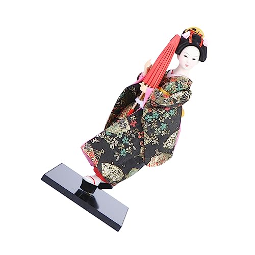 HONITANO Japanische Geisha Puppe Tischdeko im Japanischen Stil für Home Office und Wohnraumgestaltung Hochwertige Kunsthandwerk Dekoration von HONITANO