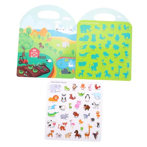 HONITANO Junge Mädchen Aufkleberbuch Lustiges Stickerbuch Für Vorschulkinder Frühe Bildungsaktivität Lernspielzeug Mit Tieren HONITANO Junge Mädchen Aufkleberbuch Lustiges Stickerbuch Für Vorschulkinder Frühe Bildungsaktivität Lernspielzeug Mit Tieren von HONITANO