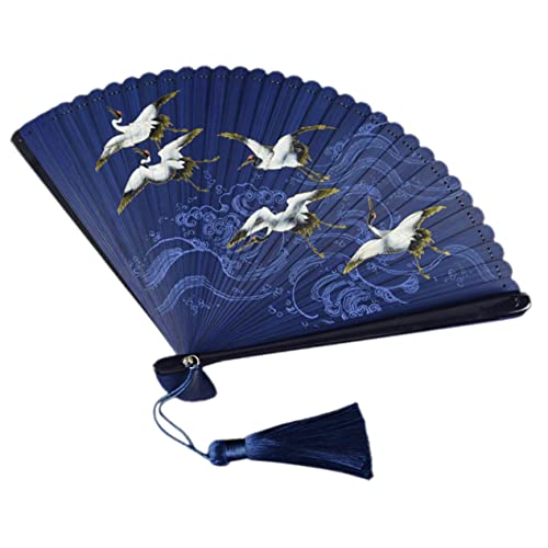 HONITANO Klassischer Tanzfan faltbar Lüfter Hochzeit Fan-Foto-Requisite Chinesische Fans Handheld klassischer Faltfächer Handfächer im chinesischen Stil Fan im chinesischen Stil HONITANO Klassischer Tanzfan faltbar Lüfter Hochzeit Fan-Foto-Requisite Chinesische Fans Handheld klassischer Faltfächer Handfächer im chinesischen Stil Fan im chinesischen Stil von HONITANO
