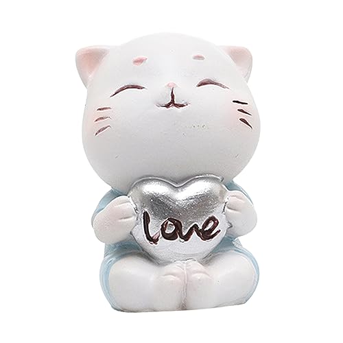 HONITANO Kreative Katzen Tortenfigur aus Resin Verspielte Kuchendekoration für Geburtstagsfeiern und Schreibtisch Accessoire für Wohn und Autodeko Langlebig und Charmant HONITANO Kreative Katzen Tortenfigur aus Resin Verspielte Kuchendekoration für Geburtstagsfeiern und Schreibtisch Accessoire für Wohn und Autodeko Langlebig und Charmant von HONITANO