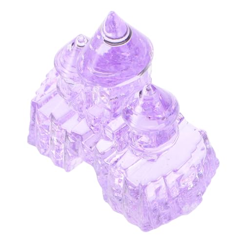 HONITANO Kristallburg Ornamente kleines Schloss schmücken Schlösser Burgstütze Spielzeugburgmodelle aus Kunststoff Modell eines Schlossspielzeugs Schlossverzierungen Plastik Violett HONITANO Kristallburg Ornamente kleines Schloss schmücken Schlösser Burgstütze Spielzeugburgmodelle aus Kunststoff Modell eines Schlossspielzeugs Schlossverzierungen Plastik Violett von HONITANO