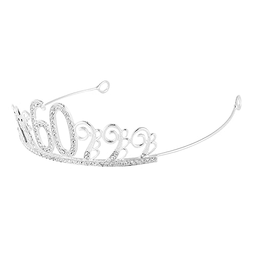 HONITANO Krone aus Silber für Kuchen Dekoration Tiara für Geburtstagsfeiern Jahre Funkelnde Accessoires Hochzeiten und Partys HONITANO Krone aus Silber für Kuchen Dekoration Tiara für Geburtstagsfeiern Jahre Funkelnde Accessoires Hochzeiten und Partys von HONITANO
