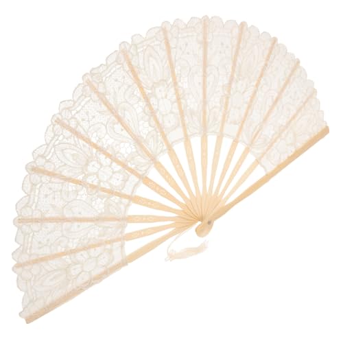 HONITANO Lace Handfächer Faltbarer Fächer für Diy Wanddeko Eleganter Handfächer mit Quaste Vintage Fächer für Tanz und Fotografie für Sommer und Kulturelle Anlässe HONITANO Lace Handfächer Faltbarer Fächer für Diy Wanddeko Eleganter Handfächer mit Quaste Vintage Fächer für Tanz und Fotografie für Sommer und Kulturelle Anlässe von HONITANO