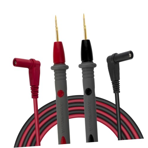 HONITANO Messspitzen Multimeter Prüfspitzen mit Goldplattierung Ultrasofte Silikonleitungen Spitze Testsonden für Präzises Messen an Ic Pins Leds und Kleinen Bauteilen Kompatibel mit Allen HONITANO Messspitzen Multimeter Prüfspitzen mit Goldplattierung Ultrasofte Silikonleitungen Spitze Testsonden für Präzises Messen an Ic Pins Leds und Kleinen Bauteilen Kompatibel mit Allen von HONITANO