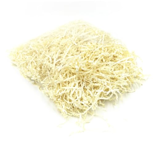 HONITANO Milchweißes Crinkle Cut Füllpapier aus Raffiabast Dekoratives Geschenkpapier und Füllmaterial für Geschenkkörbe Basteln und Verpackung für Geburtstag Hochzeit Weihnachten HONITANO Milchweißes Crinkle Cut Füllpapier aus Raffiabast Dekoratives Geschenkpapier und Füllmaterial für Geschenkkörbe Basteln und Verpackung für Geburtstag Hochzeit Weihnachten von HONITANO