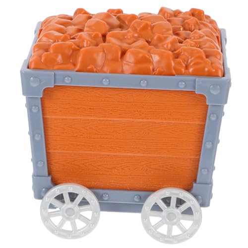 HONITANO Mini Bergbauwagen aus Kunststoff Sichere Schatztruhe Vielseitiges Aufbewahrungsset für Kinderzimmer Abnehmbar und Dekorativ als Partydeko von HONITANO