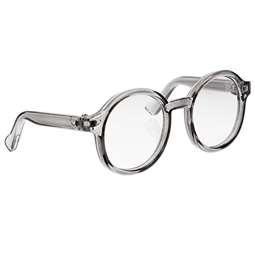 HONITANO Modischer Puppenbrillen Zubehör Transparente Brille für Puppen Graue Kunststoffbrille für Verkleiden und Dekorieren von Puppen von HONITANO