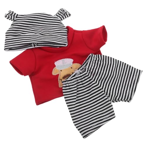 HONITANO Puppenkleidung Babykleidung Reborn Puppenzubehör Kleidung Für Reborn Puppen Puppenmode Neugeborenen Puppenkleidung Zum Ausstellen Süße Streifen Outfits Stilvolle von HONITANO