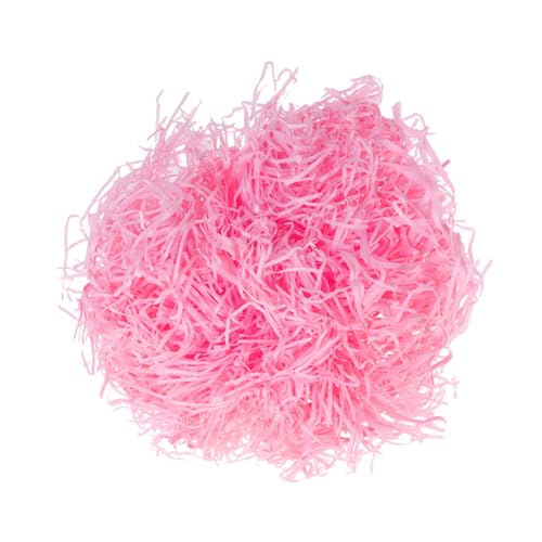 HONITANO Raffiabast Füllmaterial Geschenkbox Füllung Rosa Geschenkverpackung Zubehör Hochzeits und Geburtstagskorb Füllstoff für Geschenkkorb Verpackung von HONITANO