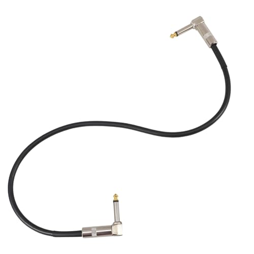 HONITANO Robustes Gitarren Pedal Patchkabel mit abgewinkeltem Stecker Rauschreduziertes Audioverbindungskabel für Bass Gitarre und Effektgeräte Langlebiges Gitarrenzubehör für Klare HONITANO Robustes Gitarren Pedal Patchkabel mit abgewinkeltem Stecker Rauschreduziertes Audioverbindungskabel für Bass Gitarre und Effektgeräte Langlebiges Gitarrenzubehör für Klare von HONITANO