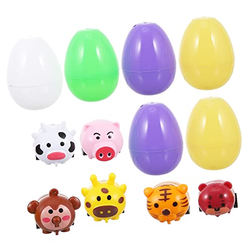 HONITANO Teiliges Ostereier Set Cartoon Tierauto Geschenkboxen Ostergeschenk Junge Mädchen DIY Dekoration Wiederverwendbar Festtagsstimmung HONITANO Teiliges Ostereier Set Cartoon Tierauto Geschenkboxen Ostergeschenk Junge Mädchen DIY Dekoration Wiederverwendbar Festtagsstimmung von HONITANO