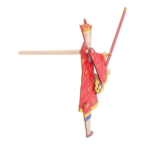 HONITANO Traditionelle Chinesische Schattenpuppen aus Holz Tragbares DIY Handpuppen bastelset Magische Holzfiguren für Puppentheater und Kinderspiel Chinesisches Kulturerbe Leicht und von HONITANO