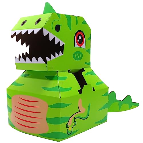 HONITANO Tragbare Dinosaurier Pappbox für DIY Grünes Kostüm für Kreatives Rollenspiel und Cosplay Zubehör Fördert Kreatives und HONITANO Tragbare Dinosaurier Pappbox für DIY Grünes Kostüm für Kreatives Rollenspiel und Cosplay Zubehör Fördert Kreatives und von HONITANO
