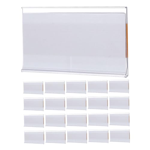 HONMEET 1 Satz Etikettenhalter Zubehör Wiederverwendbar Organisatoren Tasche Klebrig Regale Vorratsbehälter Bibliotheksregalmarkierungen Groß Körbe Für Name Lagerung Korb Veranstalter Pvc von HONMEET