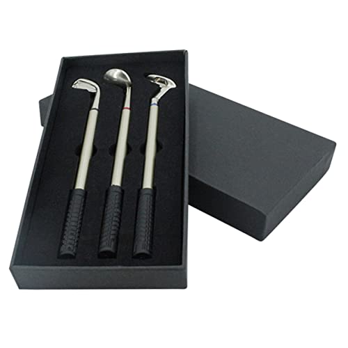 HONMEET 1 Schachtel Golf Kugelschreiber Pack Golfschläger Design für Büro Schreibtisch Hochwertige Langlebige Schreibgeräte mit Einzigartiger Brassie als für Golf Enthusiasten von HONMEET