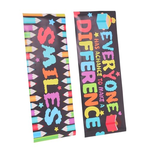 HONMEET 1 Set Wandaufkleber Für Das Klassenzimmer Zum Schulanfang: Niedliche Pvc-dekorationen Für Schulflure Und Ankündigungstafeln – Entfernbare Wandaufkleber von HONMEET