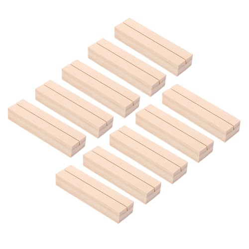HONMEET 10 Stück Holz Tischkartenhalter Platzkartenhalter für Hochzeit Fotohalter Reusable Holzständer für Tischdekoration und Notizen HONMEET 10 Stück Holz Tischkartenhalter Platzkartenhalter für Hochzeit Fotohalter Reusable Holzständer für Tischdekoration und Notizen von HONMEET