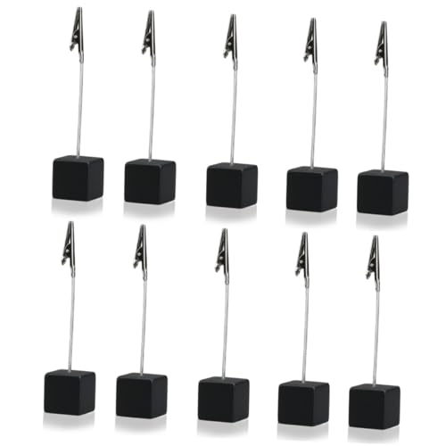 HONMEET 10 Stück Memo Clip Halter mit Würfelbasis Teiliges Schwarzer Edelstahl Notizhalter für Büro und Schreibtisch Praktischer Zettelhalter für Dokumente Memo und Fotohalter und Stabil HONMEET 10 Stück Memo Clip Halter mit Würfelbasis Teiliges Schwarzer Edelstahl Notizhalter für Büro und Schreibtisch Praktischer Zettelhalter für Dokumente Memo und Fotohalter und Stabil von HONMEET