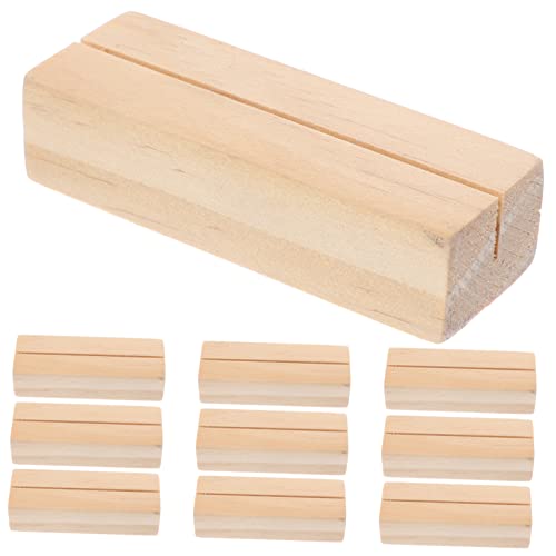 HONMEET 10 Stück Rechteckige Holzständer Kartenhalter Notizclip für Tischdekoration Multifunktional als Visitenkartenhalter Fotoständer und Ausweishalter für Büro und Party HONMEET 10 Stück Rechteckige Holzständer Kartenhalter Notizclip für Tischdekoration Multifunktional als Visitenkartenhalter Fotoständer und Ausweishalter für Büro und Party von HONMEET