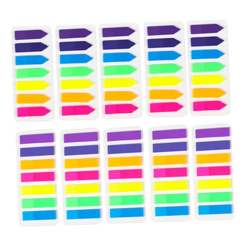 HONMEET 10 Stück Teiliges Fluoreszierende Pet Index Aufkleber Selbstklebend Transparente Seitenmarker mit und Streifenform Wiederablösbare Label Sticker für Schule Büro Notizen Wasserfest HONMEET 10 Stück Teiliges Fluoreszierende Pet Index Aufkleber Selbstklebend Transparente Seitenmarker mit und Streifenform Wiederablösbare Label Sticker für Schule Büro Notizen Wasserfest von HONMEET