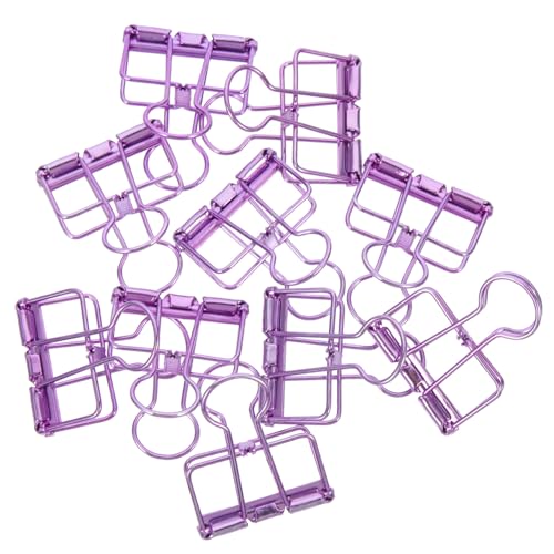 HONMEET 10 Stück Teiliges Metall klemmbretter Mittlere Langlebige Delicate Paper Clips für Büro Schulbedarf Glatte Oberfläche Vielseitig Einsetzbare Aktenklammern zum Organisieren von von HONMEET