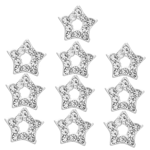 HONMEET 10 Stück Teiliges Nagel Charms Sternform aus Robustem Filigrane Hohlgravierte Nail Charms für Maniküre und Vielseitige Nail Art Dekorationen für Frauen HONMEET 10 Stück Teiliges Nagel Charms Sternform aus Robustem Filigrane Hohlgravierte Nail Charms für Maniküre und Vielseitige Nail Art Dekorationen für Frauen von HONMEET