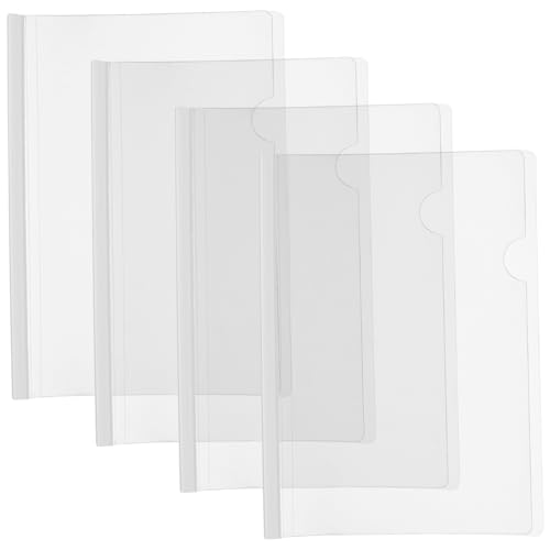 HONMEET 10 Stück Teiliges Portfolio Folder mit Transparenten Rutschfesten Schiebestäben Glasklare Präsentationsordner für Bürobedarf Schule und Dokumentenorganisation Praktische von HONMEET