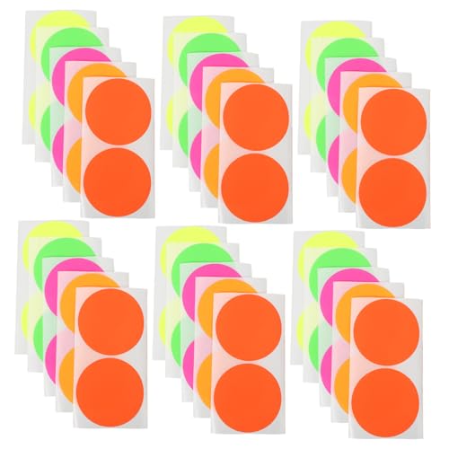 HONMEET 100 Stück Bunte Runde Selbstklebende Etiketten Aufkleber Neon Farben Multifunktionale Klebepunkte für Bastelset Dekoration Label Tags Vielseitig Einsetzbar HONMEET 100 Stück Bunte Runde Selbstklebende Etiketten Aufkleber Neon Farben Multifunktionale Klebepunkte für Bastelset Dekoration Label Tags Vielseitig Einsetzbar von HONMEET
