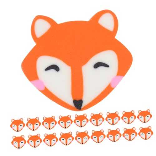 HONMEET 100 Stück Mini Fuchs Radiergummis Niedliche Tierform Radiergummis aus Weichem Material Schadstofffrei Sanftes Radieren für Schule Kreativarbeiten und Praktische für Stifteetuis von HONMEET
