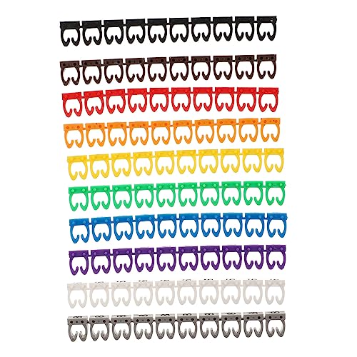 HONMEET 100 Stück Teiliges Kabelkennzeichen Bunte Kabelmarkierung Kunststoff Kabelbeschriftung Einfache Installation Langlebig für Kabelmanagement und Kabelidentifikation HONMEET 100 Stück Teiliges Kabelkennzeichen Bunte Kabelmarkierung Kunststoff Kabelbeschriftung Einfache Installation Langlebig für Kabelmanagement und Kabelidentifikation von HONMEET
