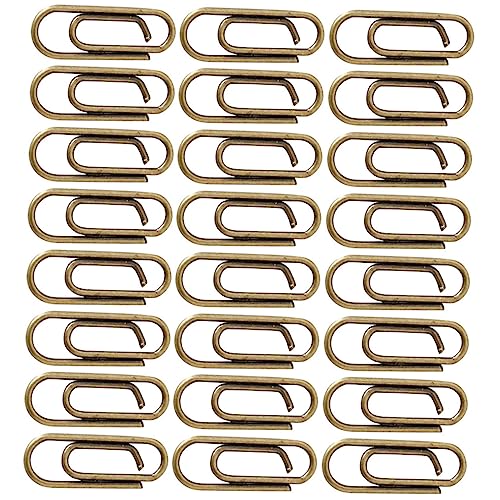 HONMEET 100Stücke Metall Büroklammern Vintage Dokumentpapierclips für Schule und Büro Starke Klemmkraft Langlebige Vielseitig Einsetzbar Zuverlässige Nutzung von HONMEET