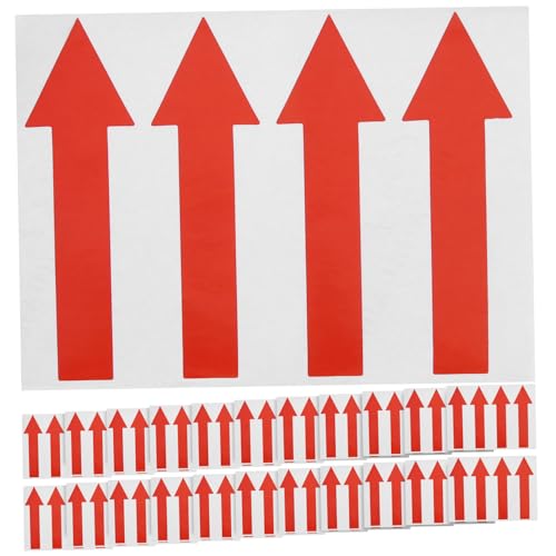 HONMEET 100Stücke Rote Pfeilaufkleber für Markierung und Indikation Selbstklebende Pfeilzeichen für Einfache Anwendung und Starke Haftung von HONMEET